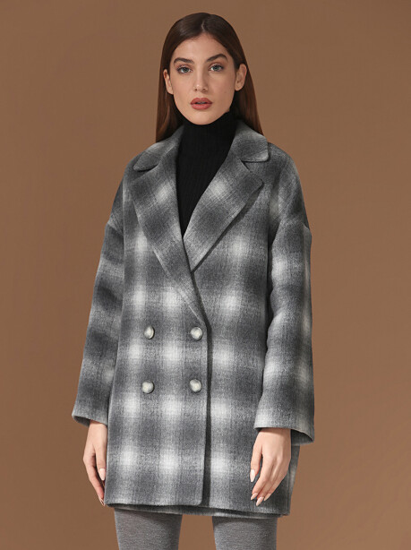 Cappotto fantasia check - 5