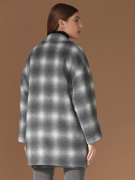 Cappotto fantasia check - 6