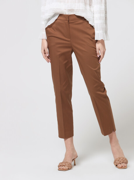 Trousers with slits in cotton - 3