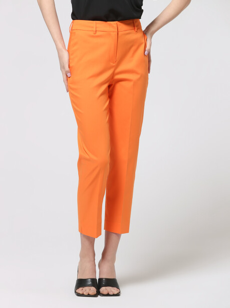 Trousers with slits in cotton - 4