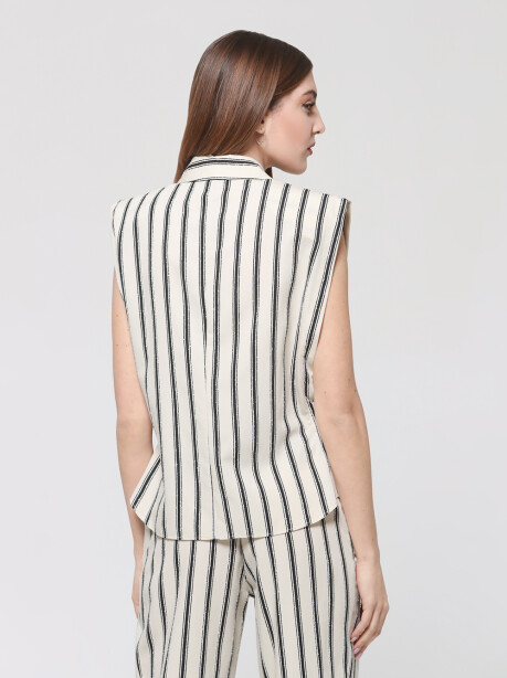 Striped armhole shirt - 6