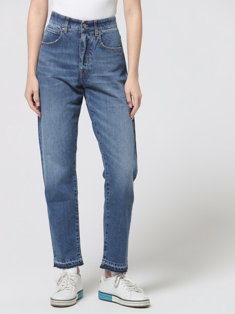 Regular vintage wash jeans - 5