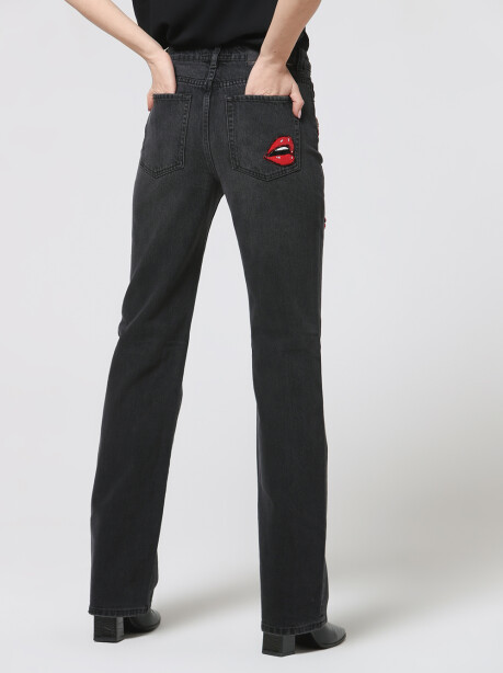 Flare jeans with patch - 2