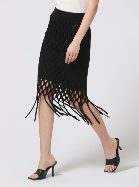 Perforated longuette with fringes - 4