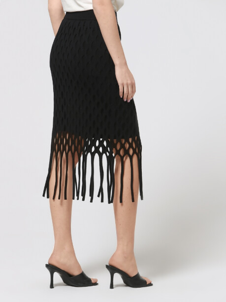 Perforated longuette with fringes - 2