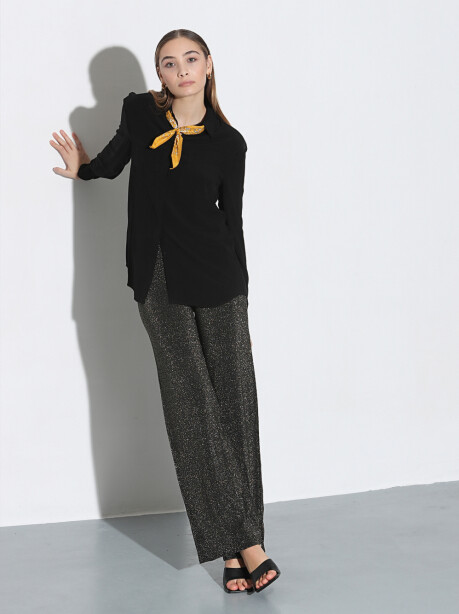 Pantaloni in maglia lurex - 3