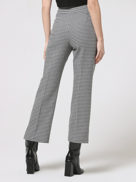 Pantaloni in vichy stretch pied de poule - 2