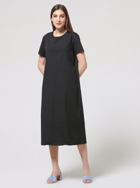Solid color long dress - 4