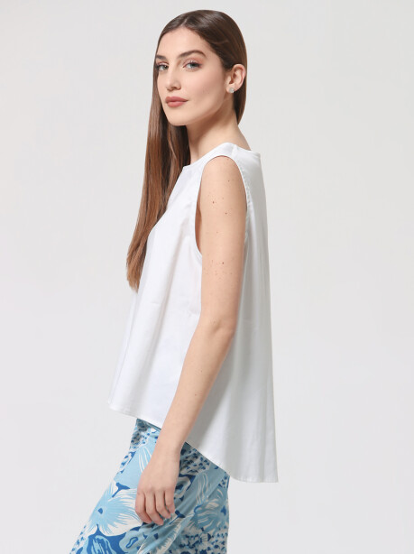 Cotton armhole blouse - 5