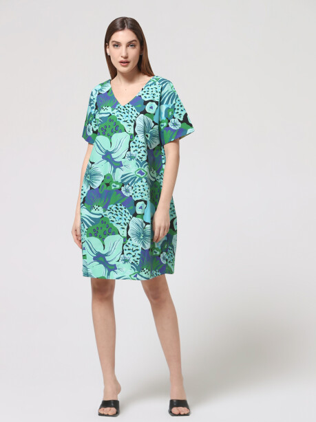 A-line patterned garden dress - 3