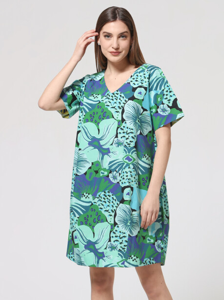 A-line patterned garden dress - 4