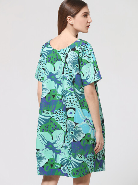A-line patterned garden dress - 5