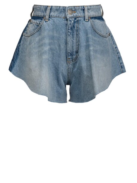 Shorts butterfly in denim bleach - 4