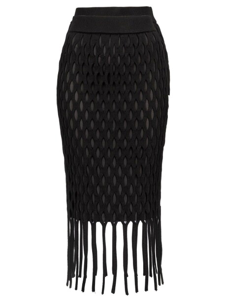 Perforated longuette with fringes - 1