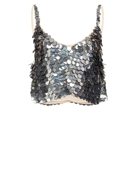 Top con maxi paillettes - 1