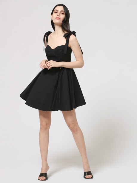 Bustier dress with circular skirt - 4