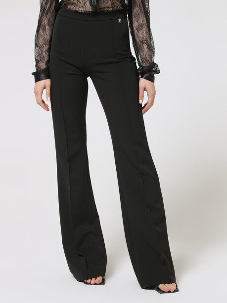Structured flare trousers - 5
