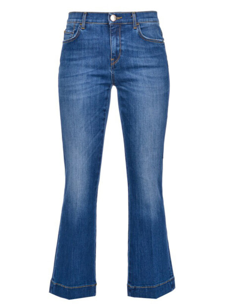 Flare jeans cut at the ankle - 1