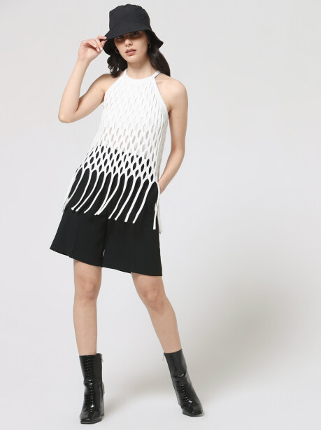 Mesh top with fringes - 4