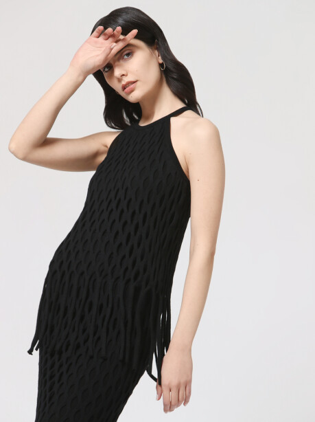 Mesh top with fringes - 3