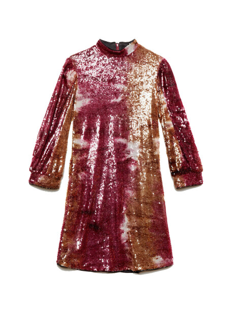 Tie & Dyed full sequin dress - 1