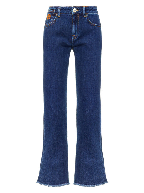 Jeans trombetta in denim stretch - 1