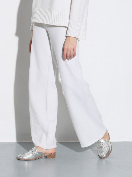 Pantalone dritto in maglia - 5