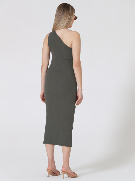 Ribbed one shoulder dress - 4