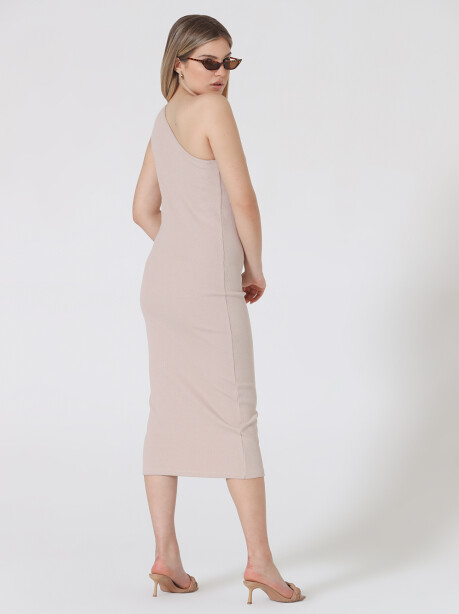 Ribbed one shoulder dress - 3