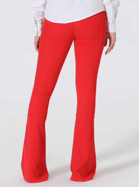 Fitted trousers with flared bottom - 6