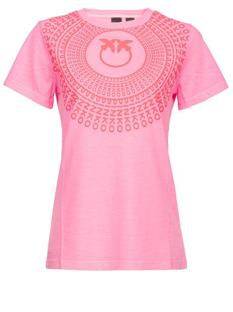 T-shirt con logo effetto ottico - 4