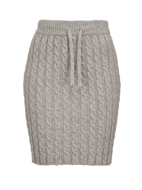Cable knit miniskirt - 1
