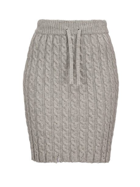 Cable knit miniskirt - 1