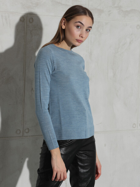 Organic wool crewneck sweater - 6