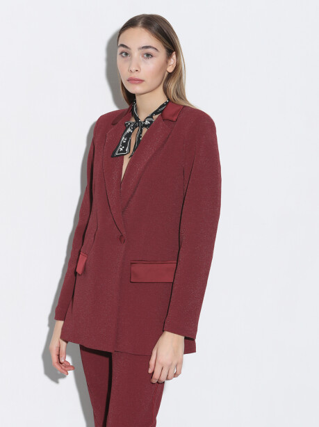 Blazer in lurex due bottoni - 4