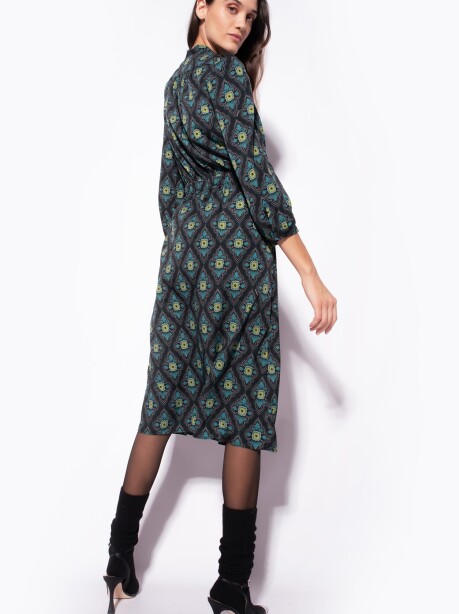 Floral print shirt dress - 4