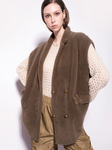 Maxi gilet in eco pelliccia - 3