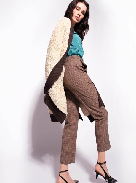 Cardi-coat in eco pelliccia - 5