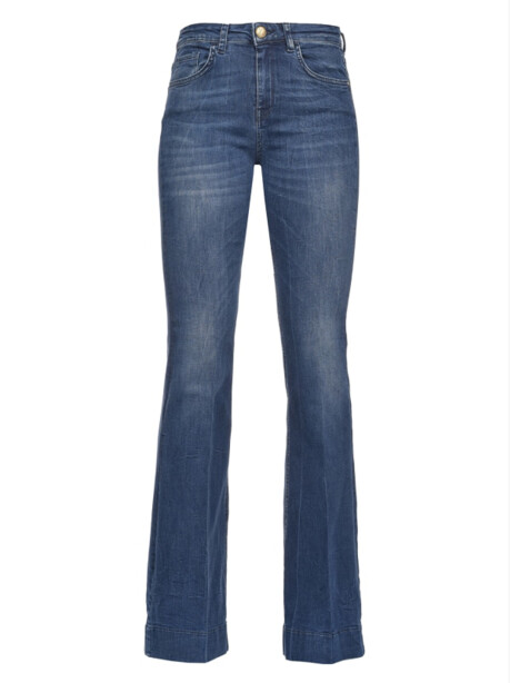 Jeans modello flare a fondo ampio - 4