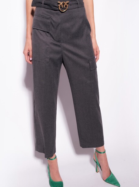 Cargo flannel trousers - 4