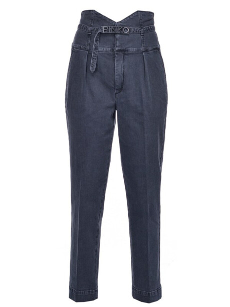 Jeans  modello vita alta con bustier - 4