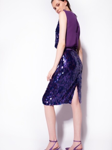 Full square sequin skirt - 3