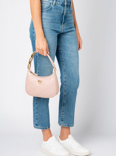 Mini Half Moon Bag quilted effect - 3