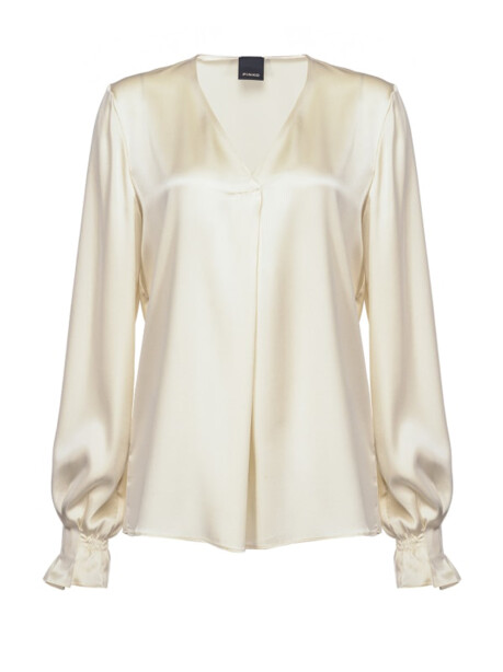 Blouse in silk satin - 1