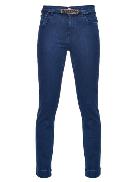 Jeans modello aderente con cintura - 4