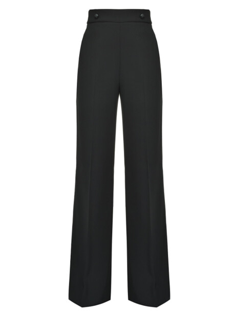 High-waisted trousers with buttons - 1
