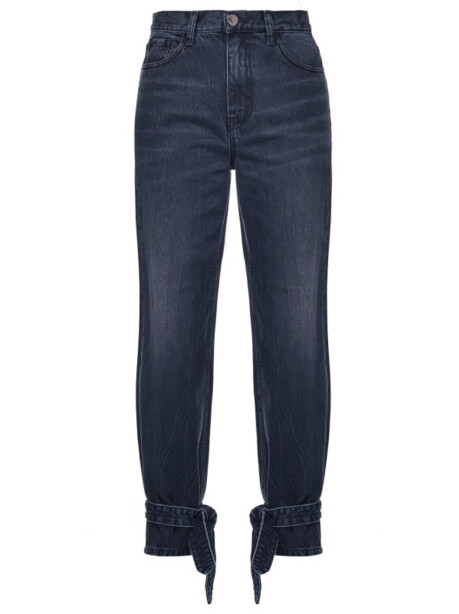 Mom-fit jeans with ankle ties - 1
