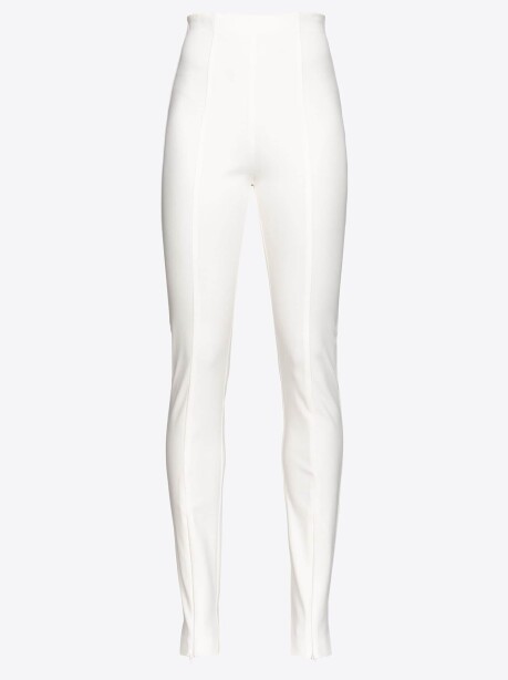 Pantaloni modello skinny con zip - 1
