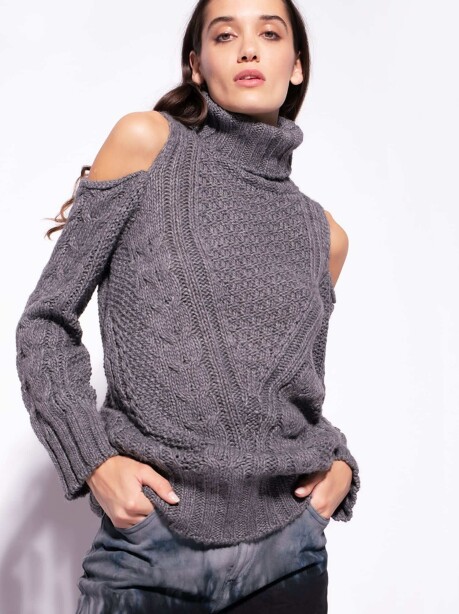 Pullover con tagli cut out sulle spalle - 3