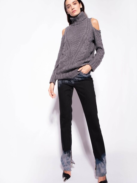 Pullover con tagli cut out sulle spalle - 5